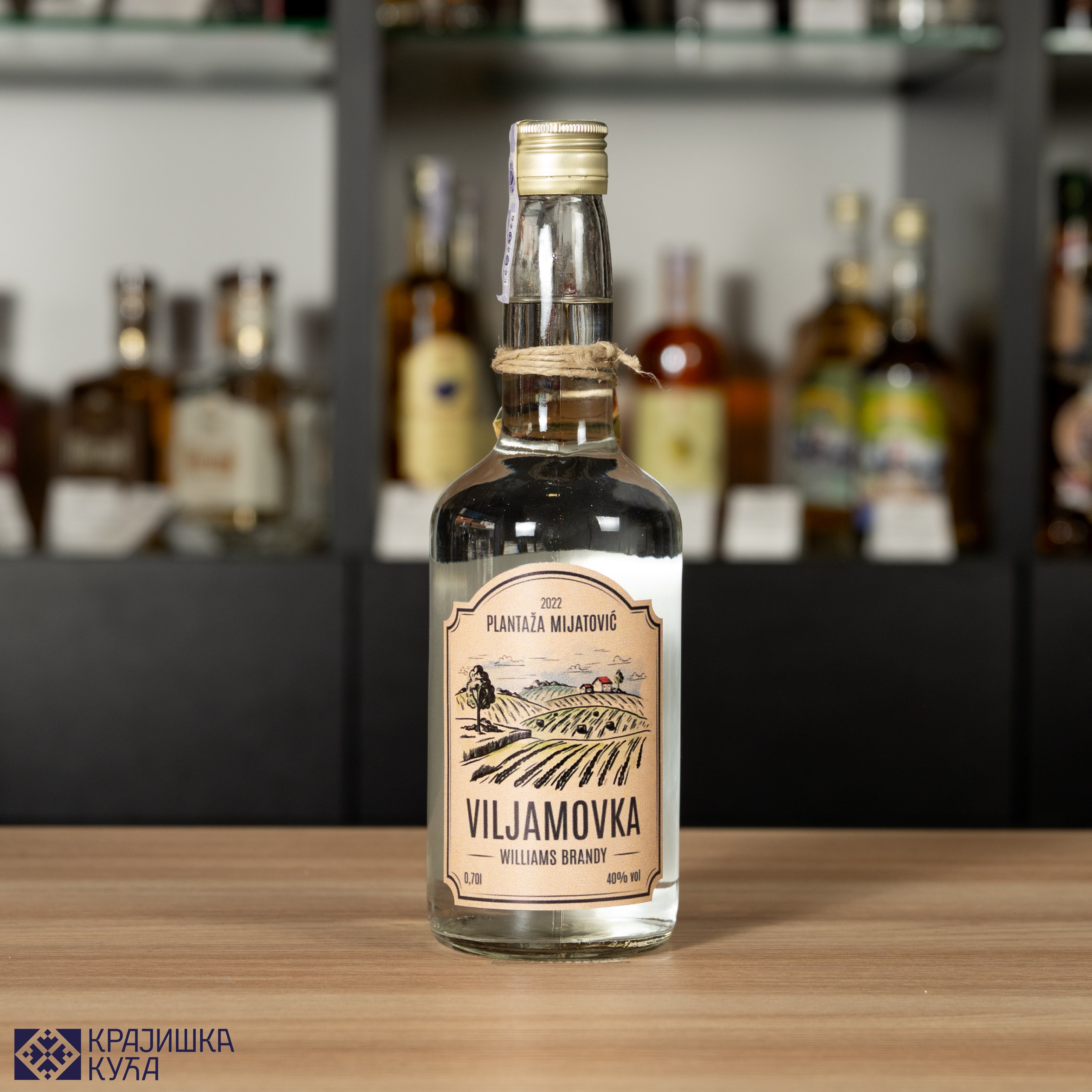 Rakija viljamovka 0,7l Plantaža Mijatović